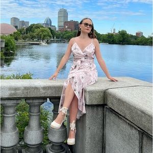 Express floral hi-lo dress